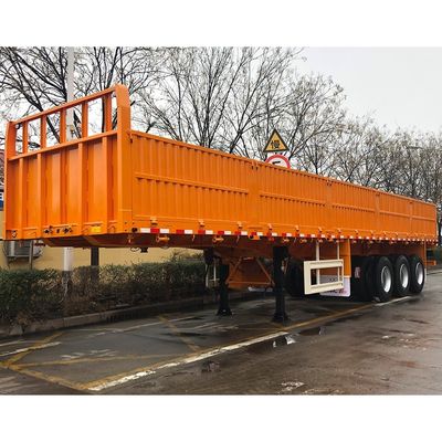 CIMC HUAJUN 3 axes clôture semi-remorque cargo avec charge utile maximale 25001-30000 kg