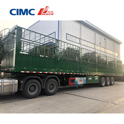 13/16 tonnes d'essieu Tri-essieux clôture d'élevage de fret semi-remorque avec pneu 11.00r20