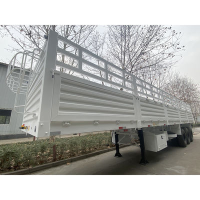FUWA 13TON Arbre CIMC HUAJUN 3 Armes 13000*2690*1500 Semi-remorque de fret blanche