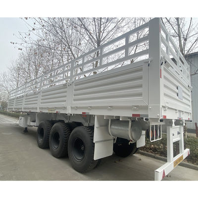 FUWA 13TON Arbre CIMC HUAJUN 3 Armes 13000*2690*1500 Semi-remorque de fret blanche