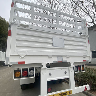FUWA 13TON Arbre CIMC HUAJUN 3 Armes 13000*2690*1500 Semi-remorque de fret blanche