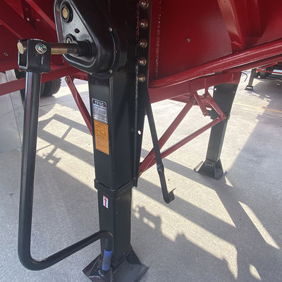 60 tonnes de charge utile maximale sur 3 essieux semi-remorque à plat avec porte latérale et clôture de chargement latérale
