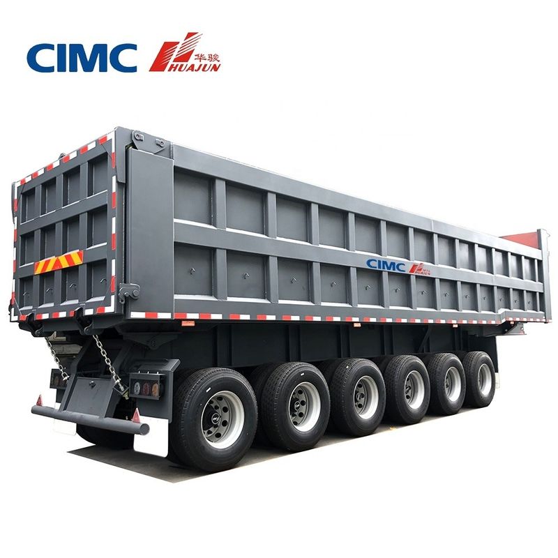CIMC HUAJUN 40 tonnes 3 essieux multi-essieux remorque hydraulique à déverrouillage pour les besoins du camionnage