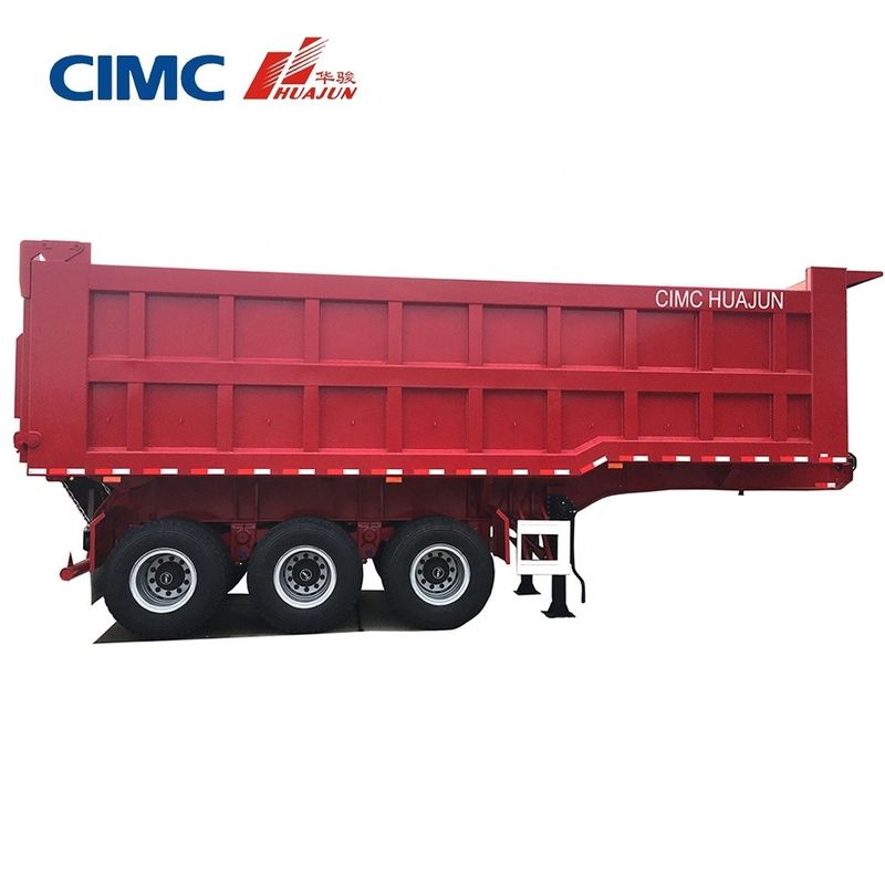 80T remorque à remontage arrière semi-remorque avec 3,5 &quot; King Pin HJGMCK20103 de CIMC