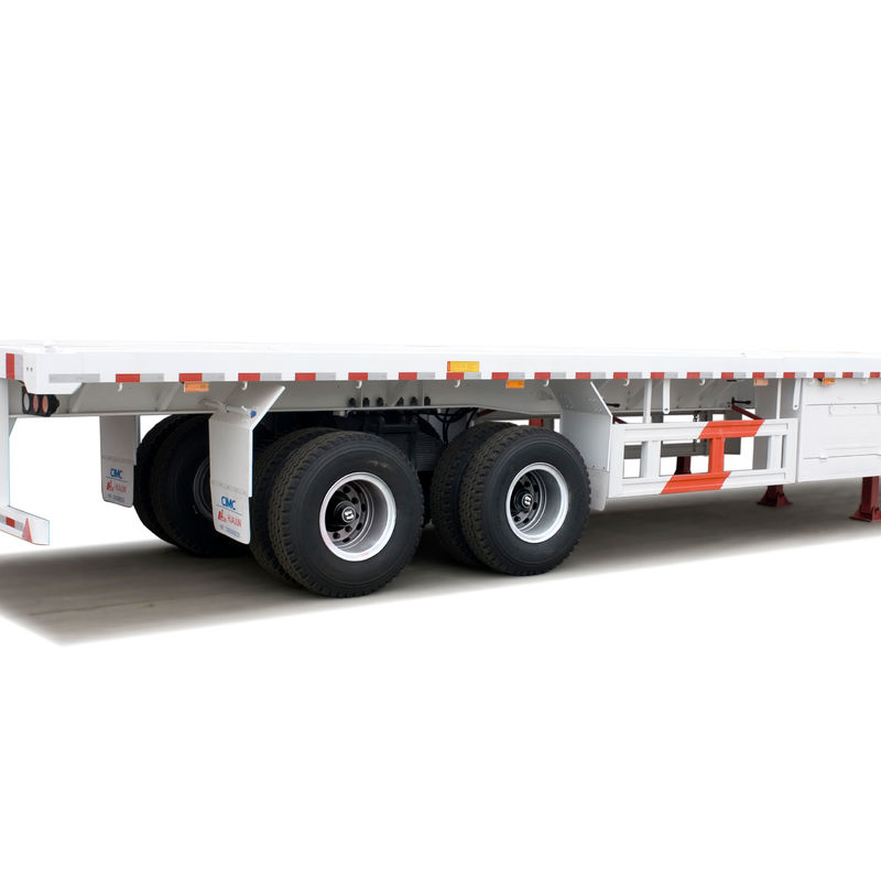 3 essieux 40 pieds conteneur plat camion semi-remorque avec matériel compétitif et en acier