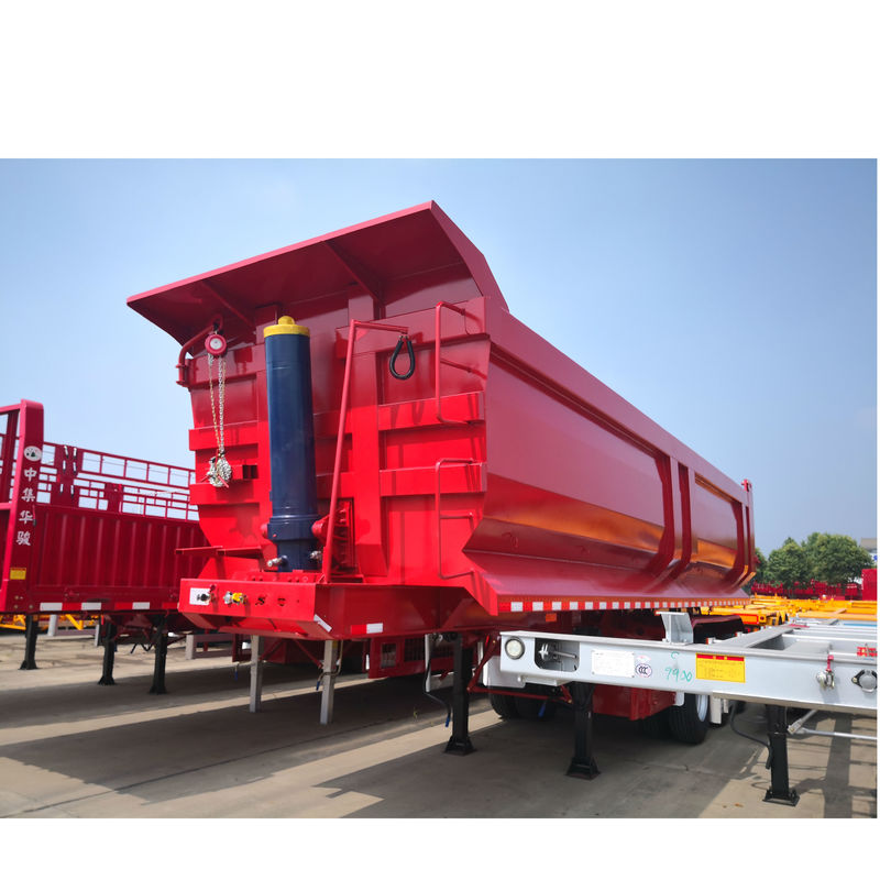 Meilleure remorque à bascule 57CBM par le CIMC avec 13 tonnes d'essieu FUWA et 12R22.5 pneus