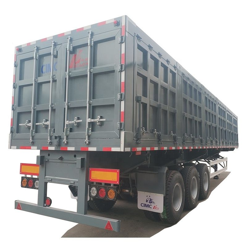 80 tonnes de camions hydrauliques à double face pour le déversement de décharges
