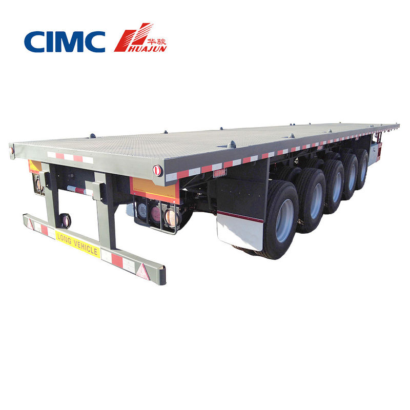 CIMC HUAJUN 5 essieux remorque à plat parfait pour divers tracteurs sur le marché africain