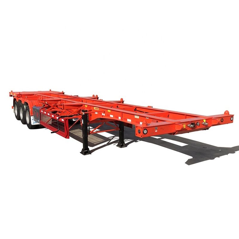 2/3 essieux 40 pieds 20 pieds conteneur châssis squelette semi-remorque avec 40T charge utile maximale