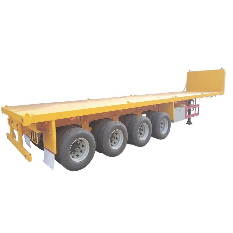 Transports sur de longues distances 4 essieux camions-remorques lourds à plat et 12 serrures