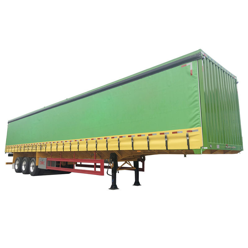Trailers à conteneurs plates de 40 pieds de capacité de 50 tonnes pour le chargement sec et léger