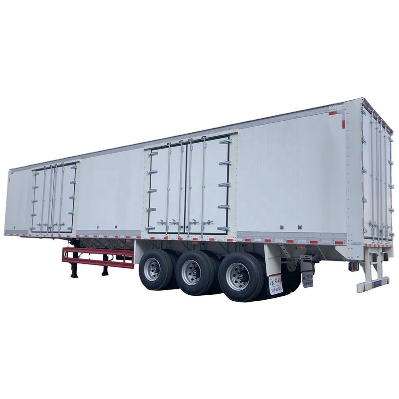 JOST Landing Gear Van Type Trailer Box Trailer 70CBM Semi Trailer pour les clients B2B