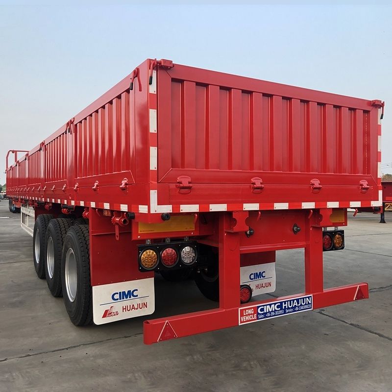 CIMC HUAJUN 2021Nouvelle semi-remorque de transport de marchandises à trois essieux pour camions d'une capacité de 60 tonnes
