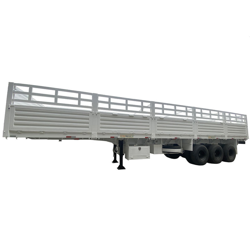FUWA 13TON Arbre CIMC HUAJUN 3 Armes 13000*2690*1500 Semi-remorque de fret blanche